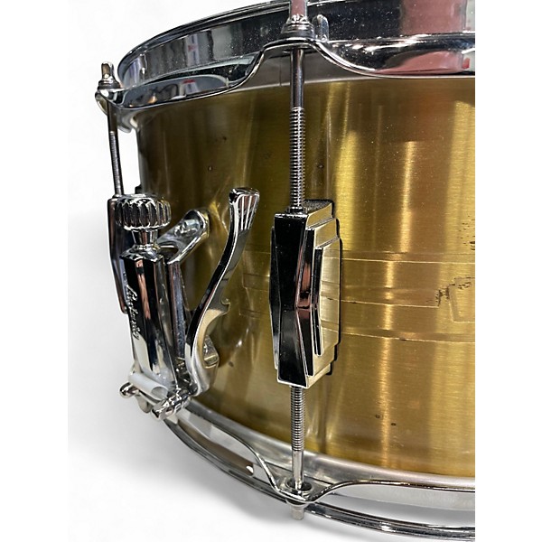 Used Ludwig 14X7 BRASS HEIRLOOM SNARE BRASS Drum