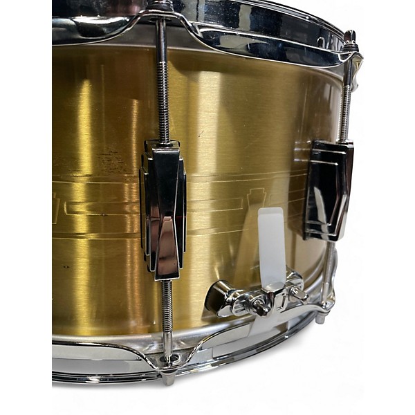 Used Ludwig 14X7 BRASS HEIRLOOM SNARE BRASS Drum