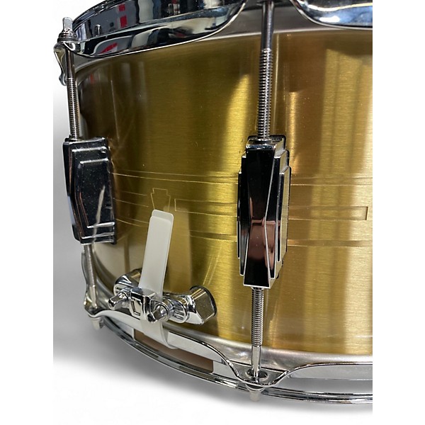 Used Ludwig 14X7 BRASS HEIRLOOM SNARE BRASS Drum