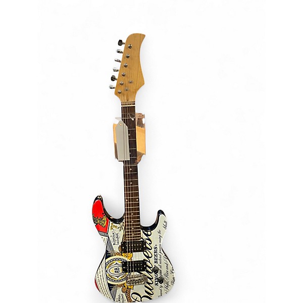 Used Miscellaneous Budweiser Guitar Black and White Solid Body Electric Guitar