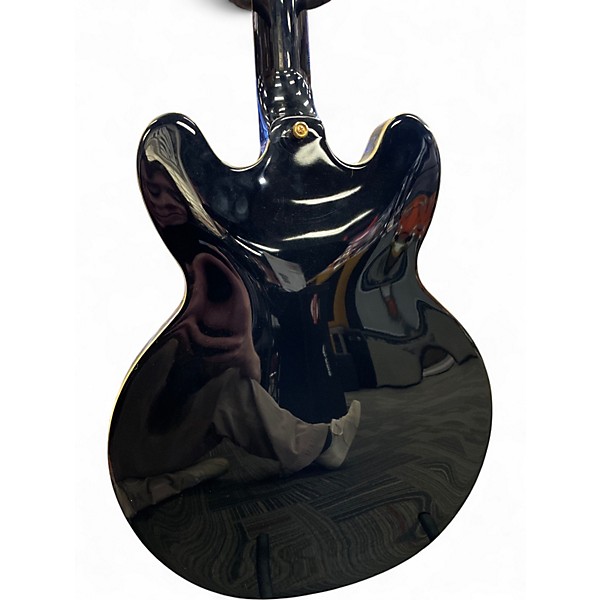 Used Epiphone Sheraton II Black Hollow Body Electric Guitar