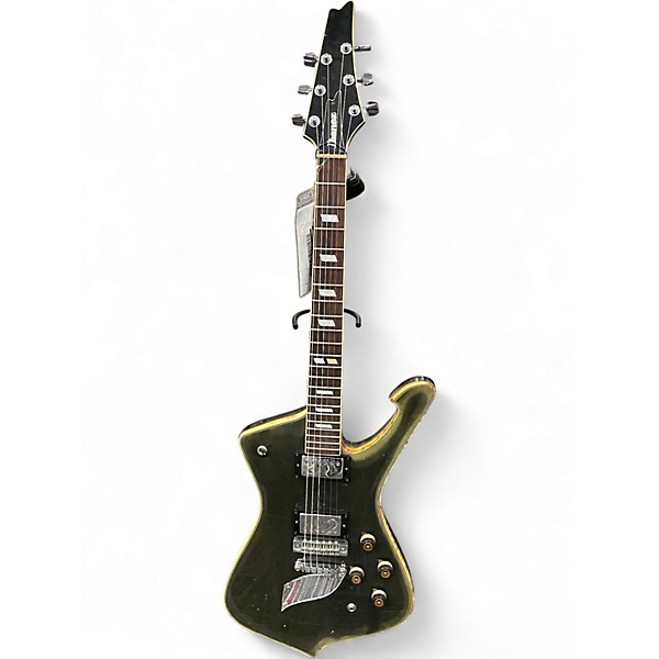 Vintage 1979 Ibanez IC200 Iceman Olive Green Solid Body Electric Guitar