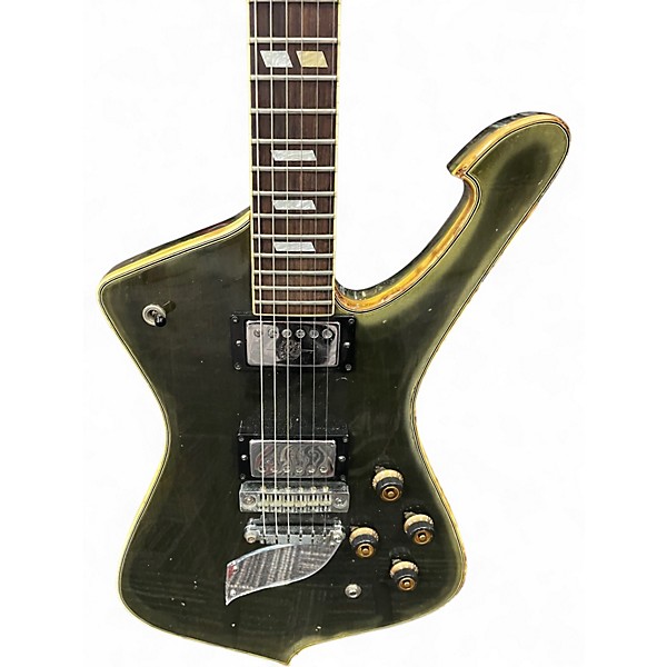 Vintage 1979 Ibanez IC200 Iceman Olive Green Solid Body Electric Guitar