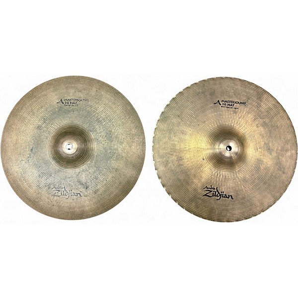 Used Zildjian 14in Mastersound Hi Hat Pair Cymbal