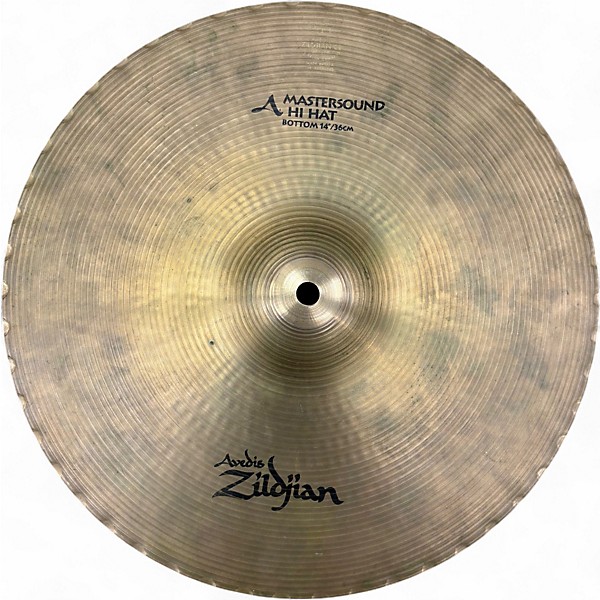 Used Zildjian 14in Mastersound Hi Hat Pair Cymbal