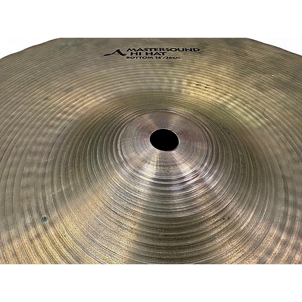 Used Zildjian 14in Mastersound Hi Hat Pair Cymbal