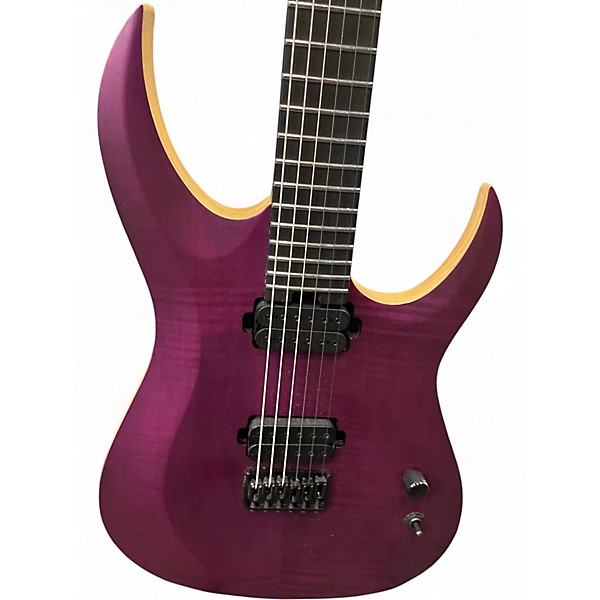 Used Schecter Guitar Research John Brown Tao 6 Purple Solid Body Electric Guitar