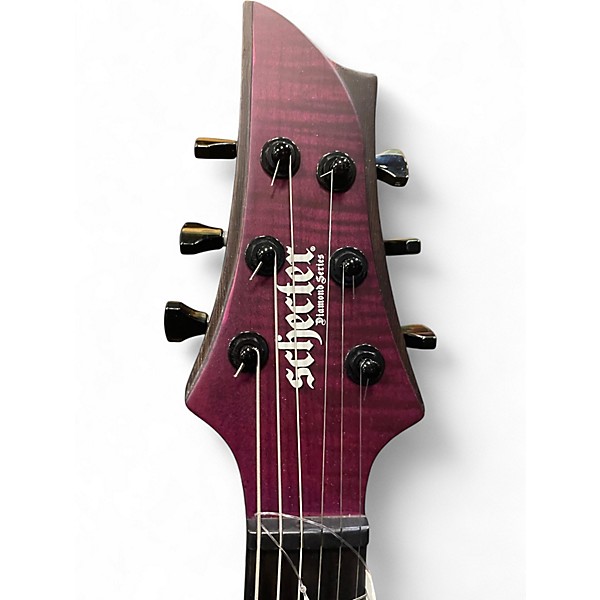 Used Schecter Guitar Research John Brown Tao 6 Purple Solid Body Electric Guitar