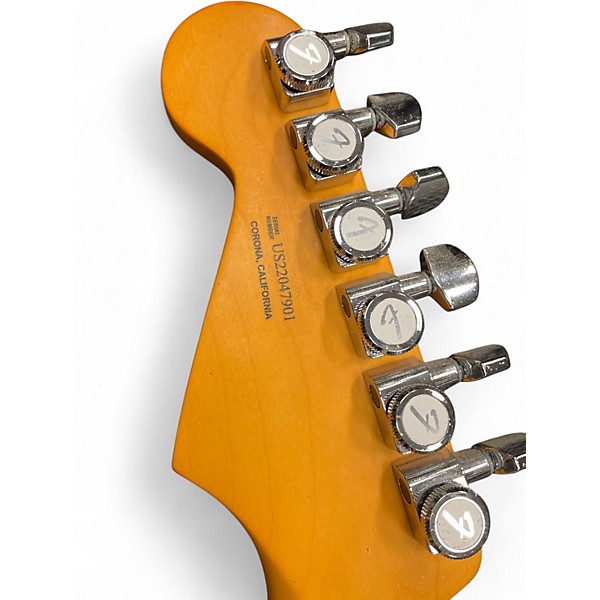 Used Fender American Ultra Stratocaster Blue Solid Body Electric Guitar