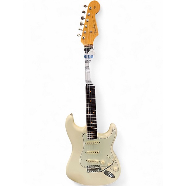Used 2024 Fender AMERICAN VINTAGE 1961 STRATOCASTER Olympic White Solid Body Electric Guitar