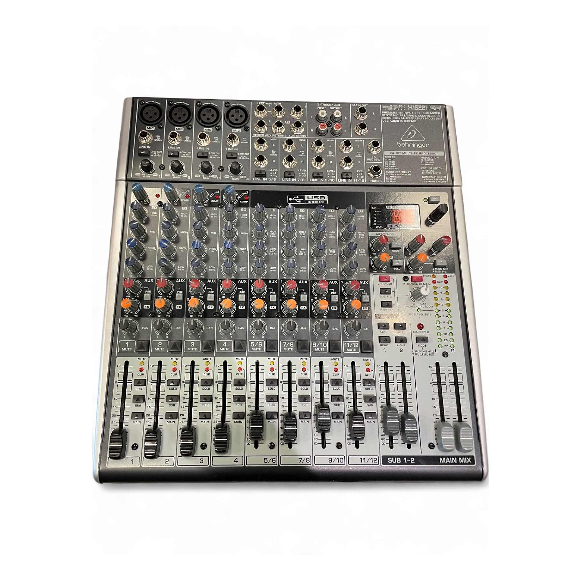 BEHRINGER XENYX X1622USB 12チャンネル　ミキサー　中古 BEHRINGER XENYX X1622USB 12チャンネル ミキサー 中古