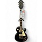 Used Epiphone Les Paul Traditional Pro IV Satin Black Solid Body Electric Guitar thumbnail