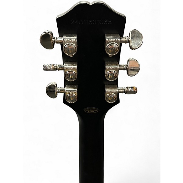 Used Epiphone Les Paul Traditional Pro IV Satin Black Solid Body Electric Guitar