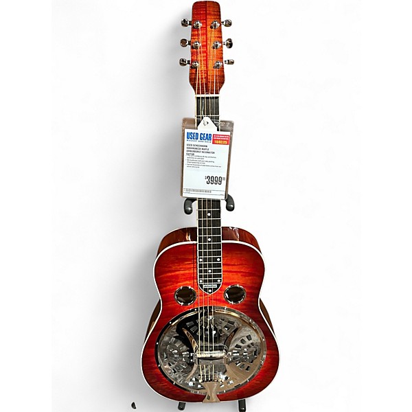Used Scheerhorn Squareneck Maple Amberburst Resonator Guitar