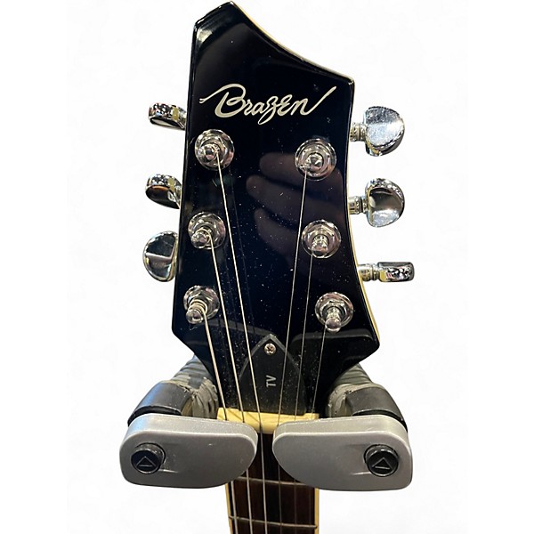 Used Brazen DYNASTY TV Yellow Solid Body Electric Guitar