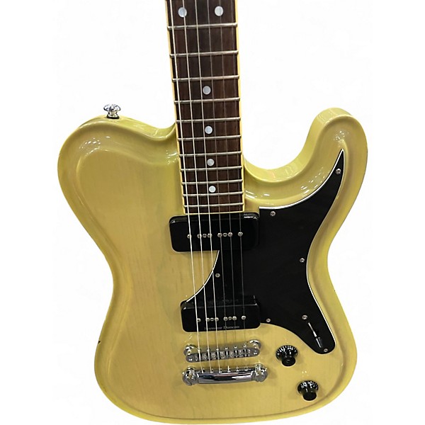 Used Brazen DYNASTY TV Yellow Solid Body Electric Guitar