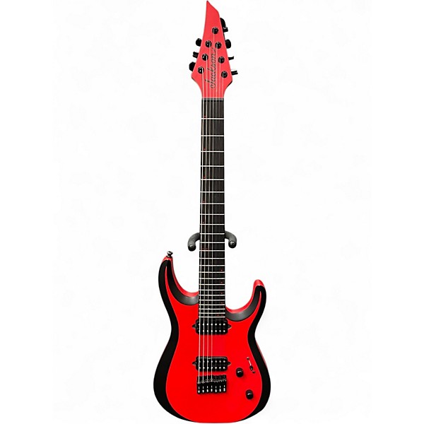 Used Ibanez PRO PLUS MODERN MDK7 Red with Black Bevels Solid Body Electric Guitar