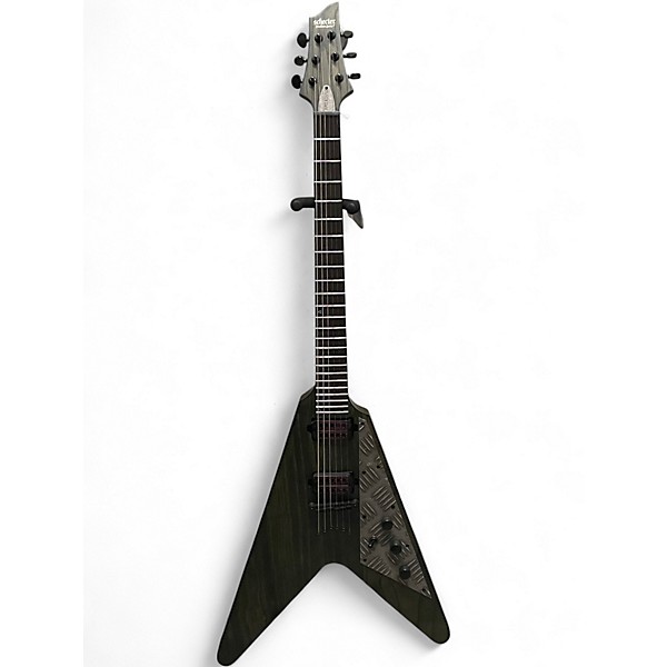 Used Schecter Guitar Research V-1 Apocalypse  Rusty Grey Solid Body Electric Guitar