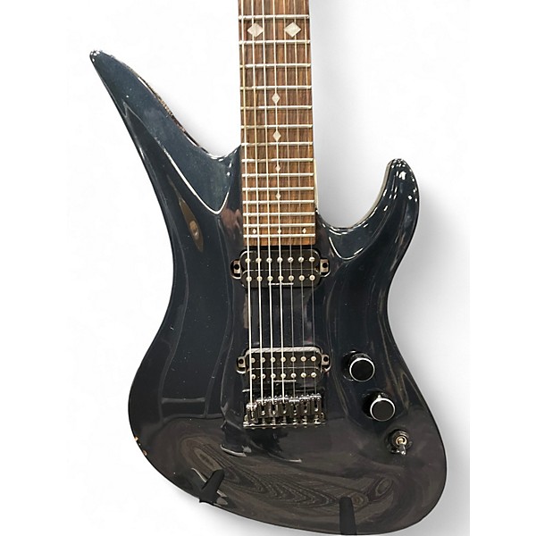Used Schecter A-7 Black Sparkle Solid Body Electric Guitar