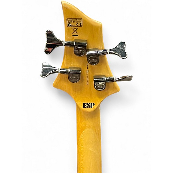 Used ESP LTD F104 Black Electric Bass Guitar