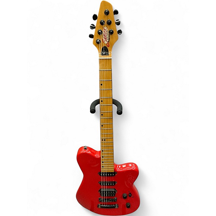Used Samick Radio Ten Red Solid Body Electric Guitar Red | Guitar