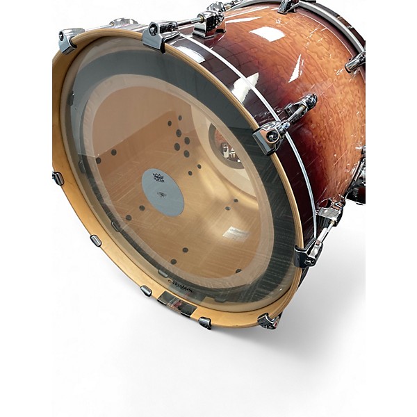 Used Pearl 5 Piece MASTERS PURE MAPLE MOCHA BURST Drum Kit