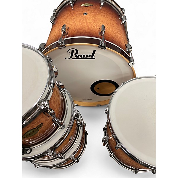 Used Pearl 5 Piece MASTERS PURE MAPLE MOCHA BURST Drum Kit