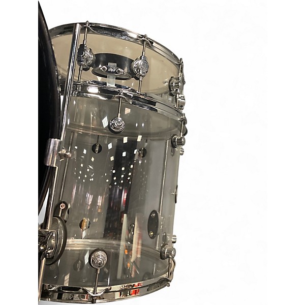 Used DW 5 Piece Design Series Acrylic Clear Drum Kit