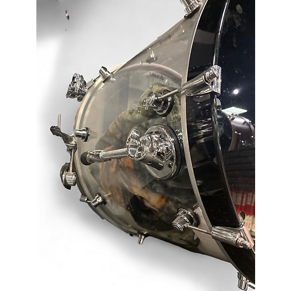 Used DW 5 Piece Design Series Acrylic Clear Drum Kit