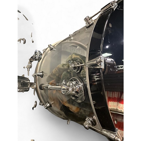 Used DW 5 Piece Design Series Acrylic Clear Drum Kit