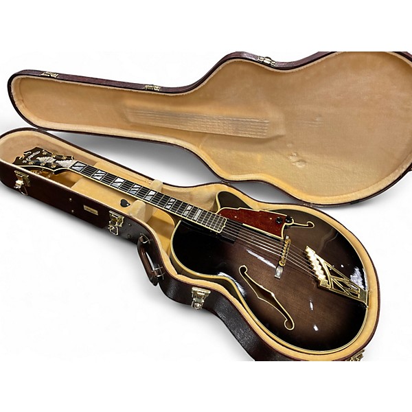 Used D'Angelico New Yorker NYL-2 Black Burst Hollow Body Electric Guitar