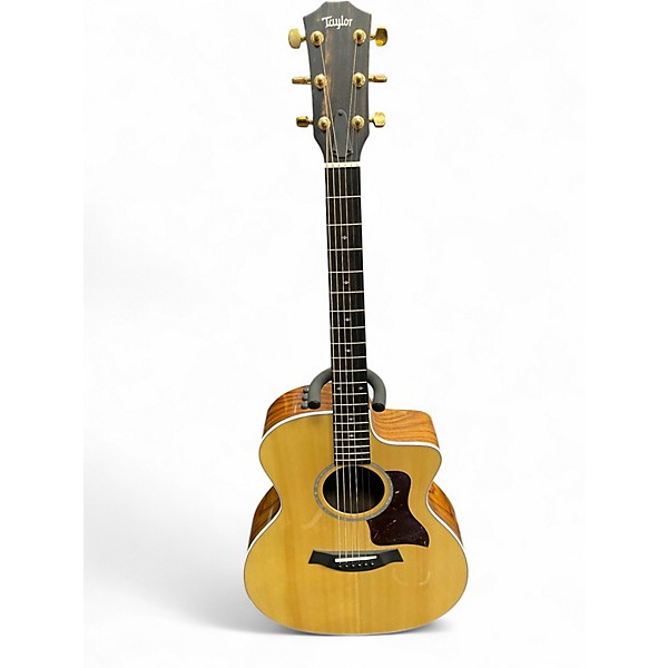 Used Taylor 214CE Natural Acoustic Electric Guitar Natural