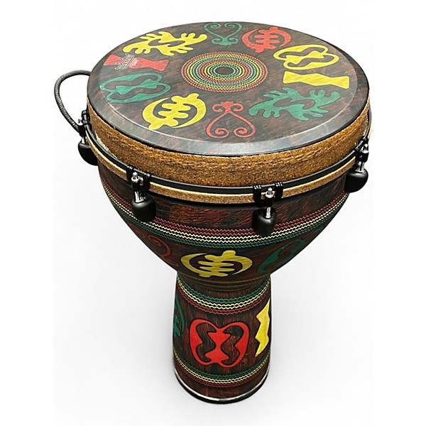 Used Remo Mondo Key tuned Adinkra Djembe