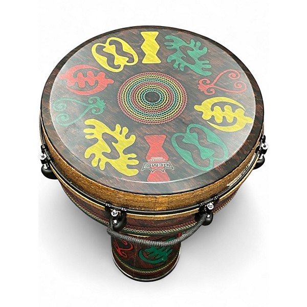 Used Remo Mondo Key tuned Adinkra Djembe