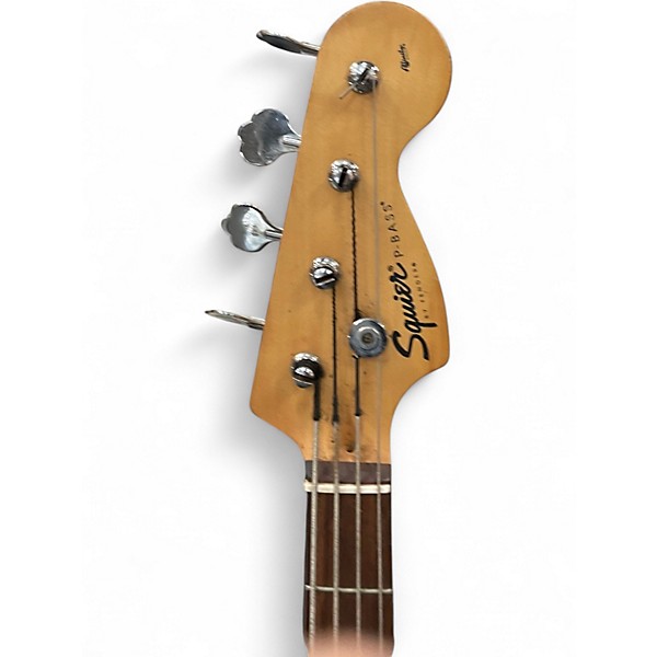 Used Squier P bass Red Electric Bass Guitar Red | Guitar Center