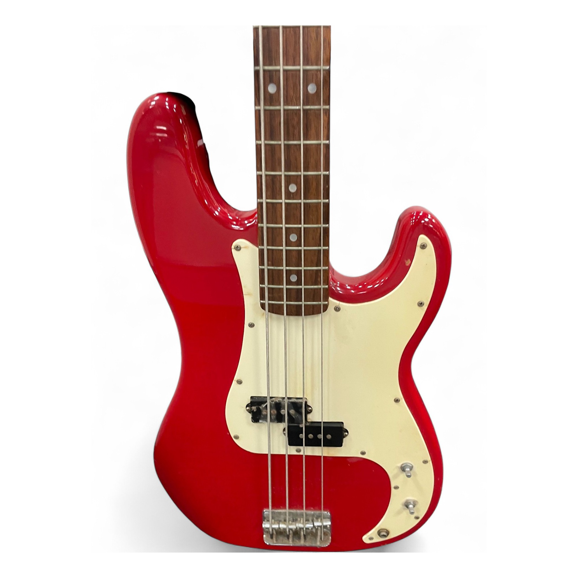 Used Squier P bass Red Electric Bass Guitar Red | Guitar Center