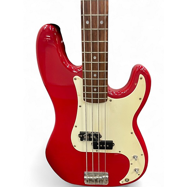 Squier Bass エレキベース レッド Used Squier P bass Red Electric Bass Guitar Red | Guitar Center