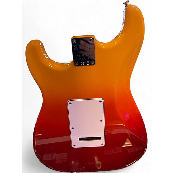 Used Fender Player Plus Stratocaster Tequila Sunrise Solid Body Electric Guitar