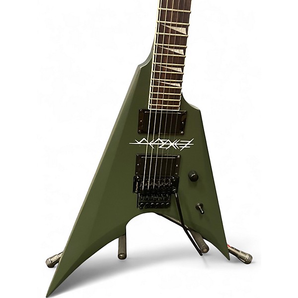 Used ESP Arrow Green Satin Solid Body Electric Guitar
