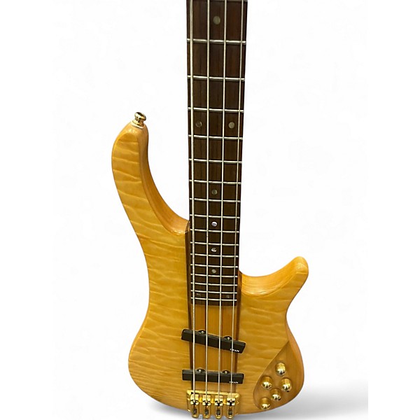Used Dean Razor Natural Electric Bass Guitar