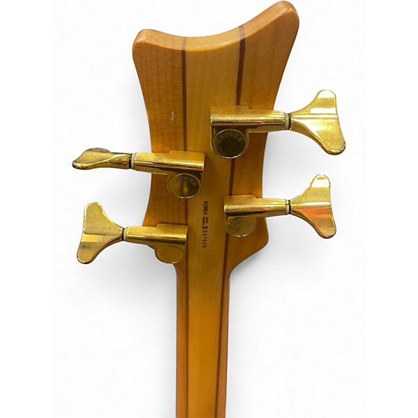 Used Dean Razor Natural Electric Bass Guitar