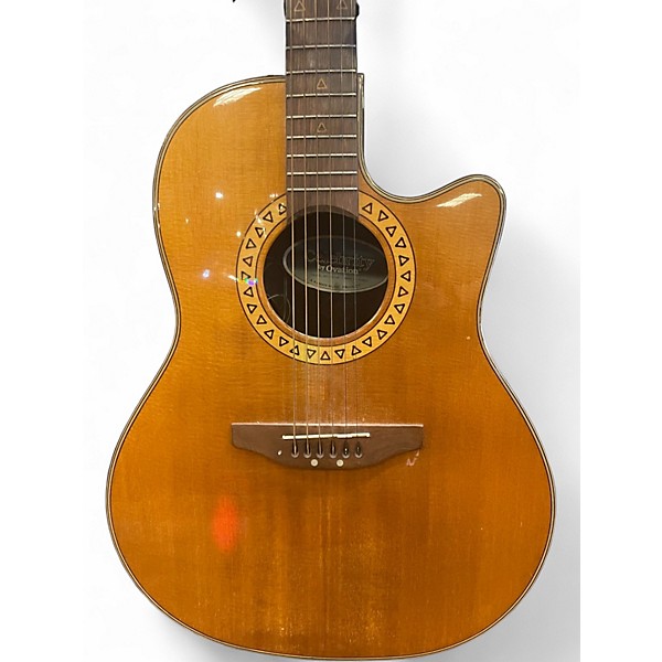 Used Ovation CC 148 Natural Acoustic Electric Guitar