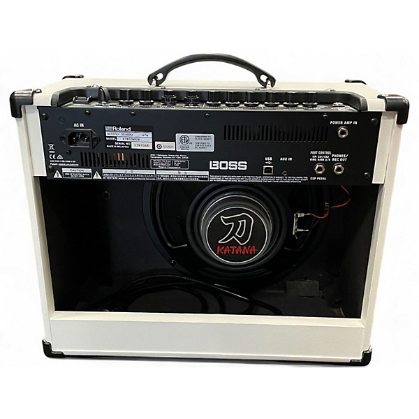 Used BOSS Katana KTN50 50W 1X12 white version  Guitar Combo Amp