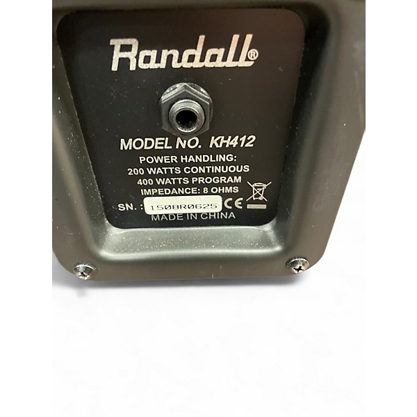Used Randall KH412 Guitar Cabinet
