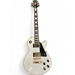 Used Epiphone Les Paul Custom Antique White Solid Body Electric Guitar