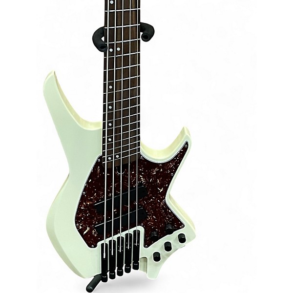 Used Hils HNB5 Alpine White Electric Bass Guitar