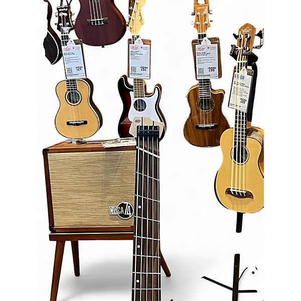 Used Hils HNB5 Alpine White Electric Bass Guitar