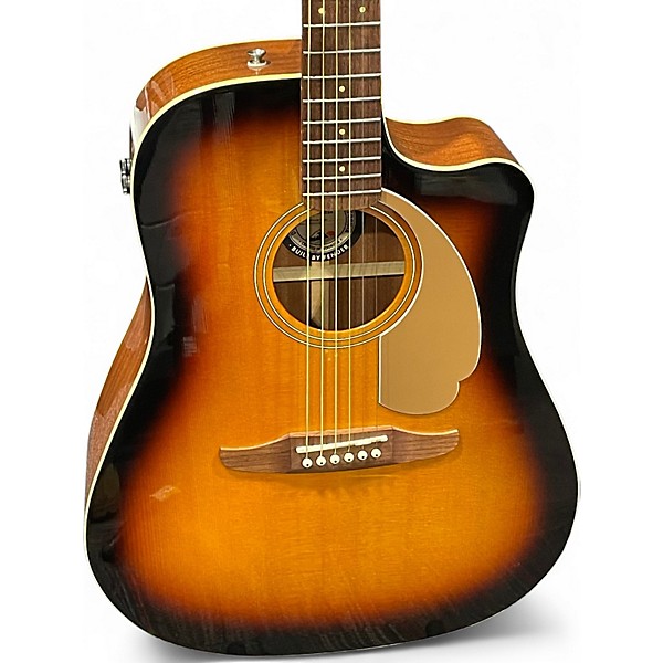 Used Fender Redondo 2 Tone Sunburst Acoustic Electric Guitar