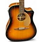 Used Fender Redondo 2 Tone Sunburst Acoustic Electric Guitar