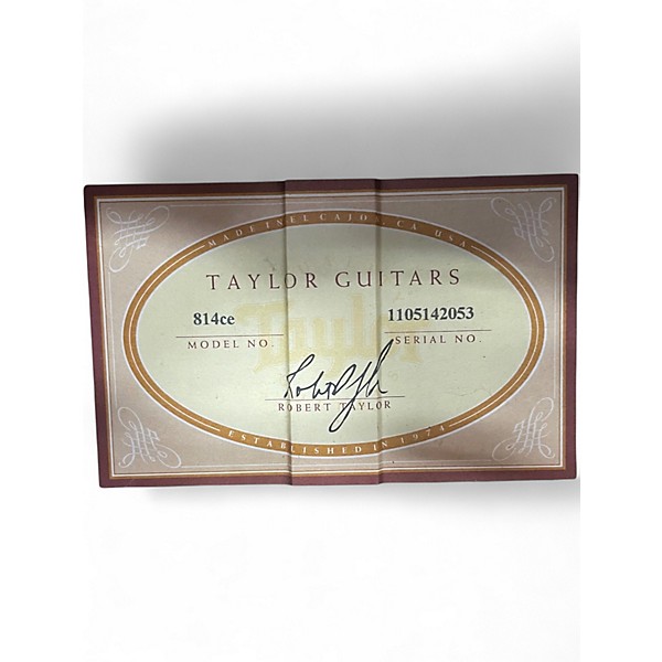 Used Taylor 814CE Natural Acoustic Electric Guitar